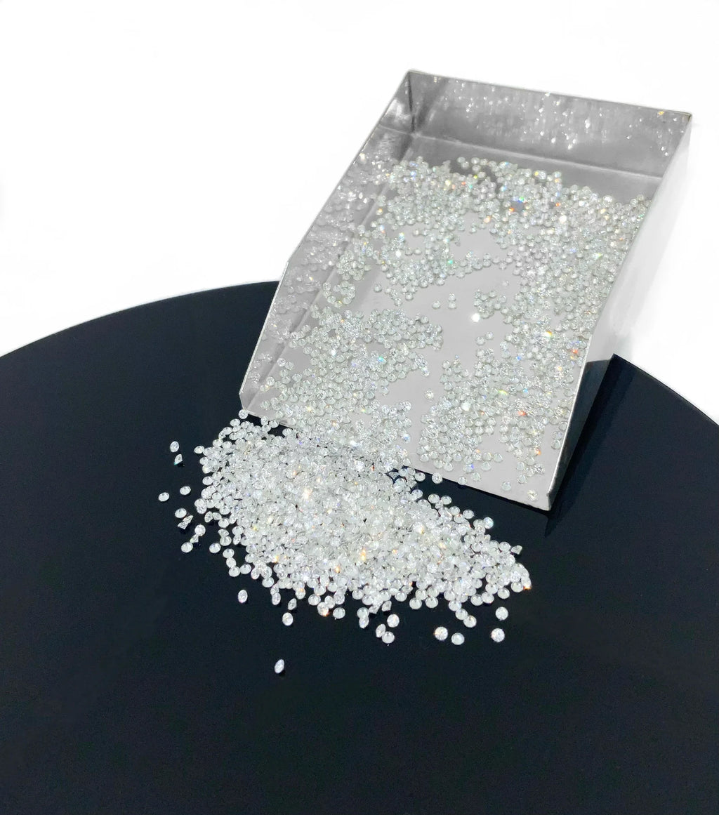 3.1mm CVD Lab Grown Diamond Melee: DEF VS Round Brilliant Cut