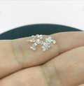 1.5mm CVD Lab Grown Diamond Melee: DEF VS Round Brilliant Cut