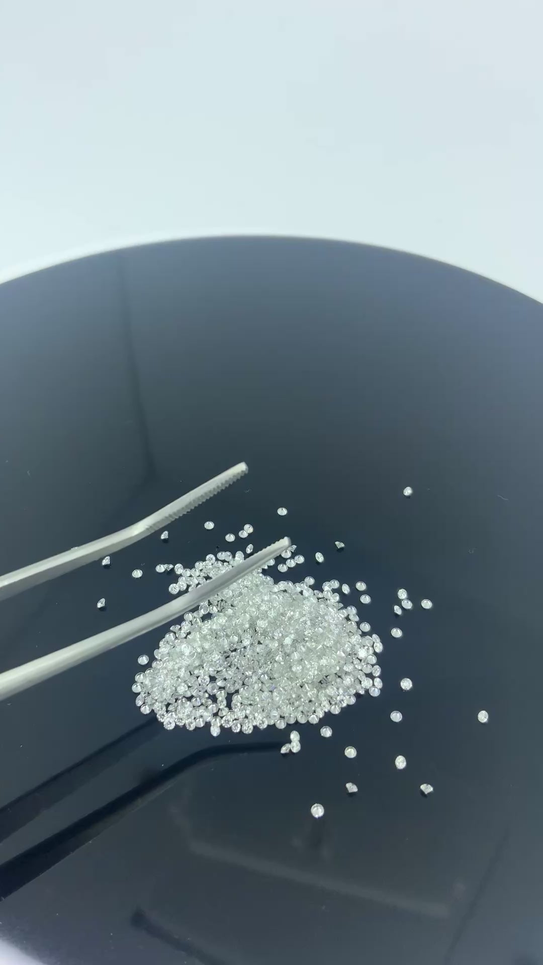 1.3mm CVD Lab Grown Diamond Melee: DEF VS Round Brilliant Cut