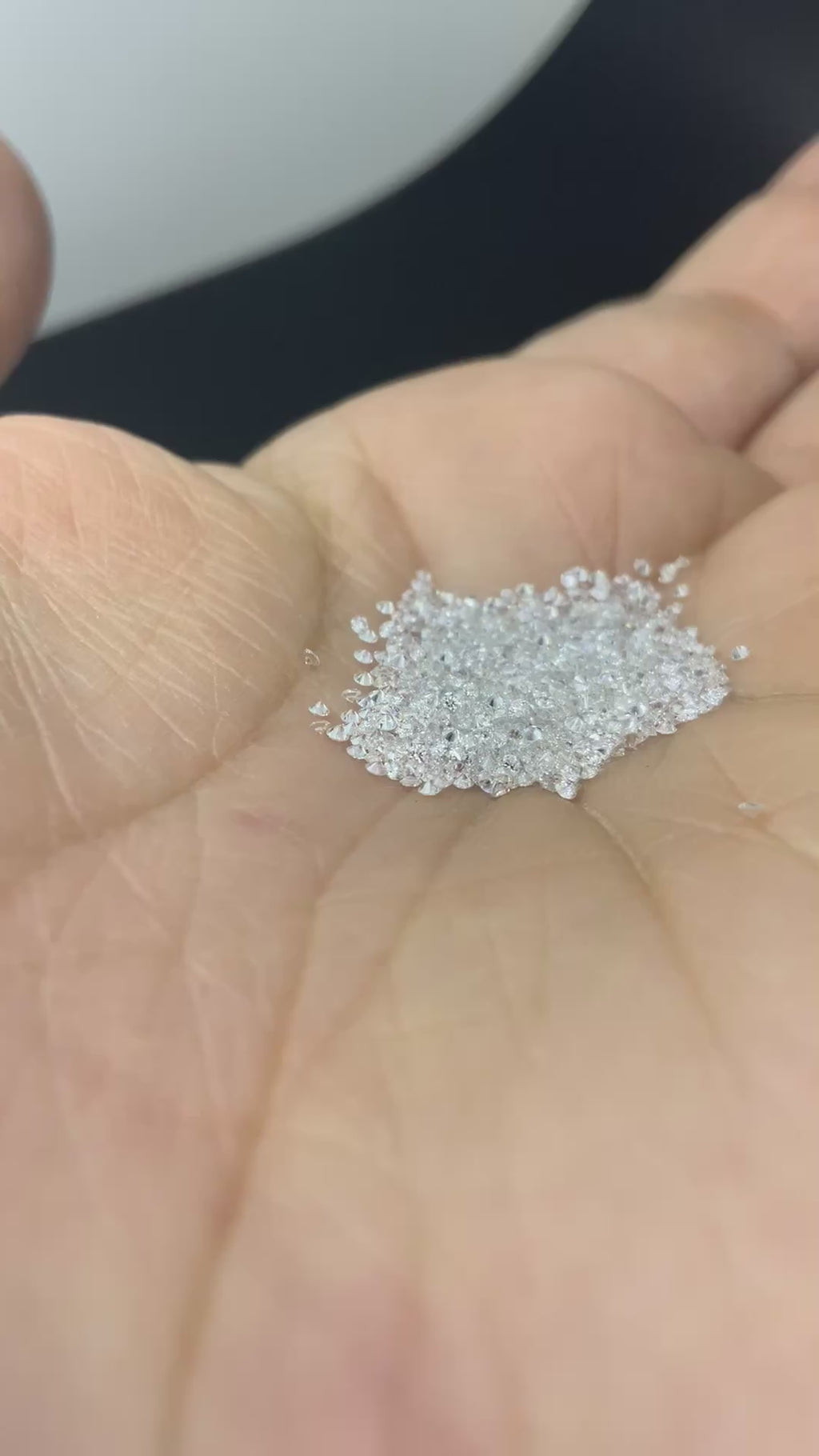 1mm CVD Lab Grown Diamond Melee: DEF VS Round Brilliant Cut